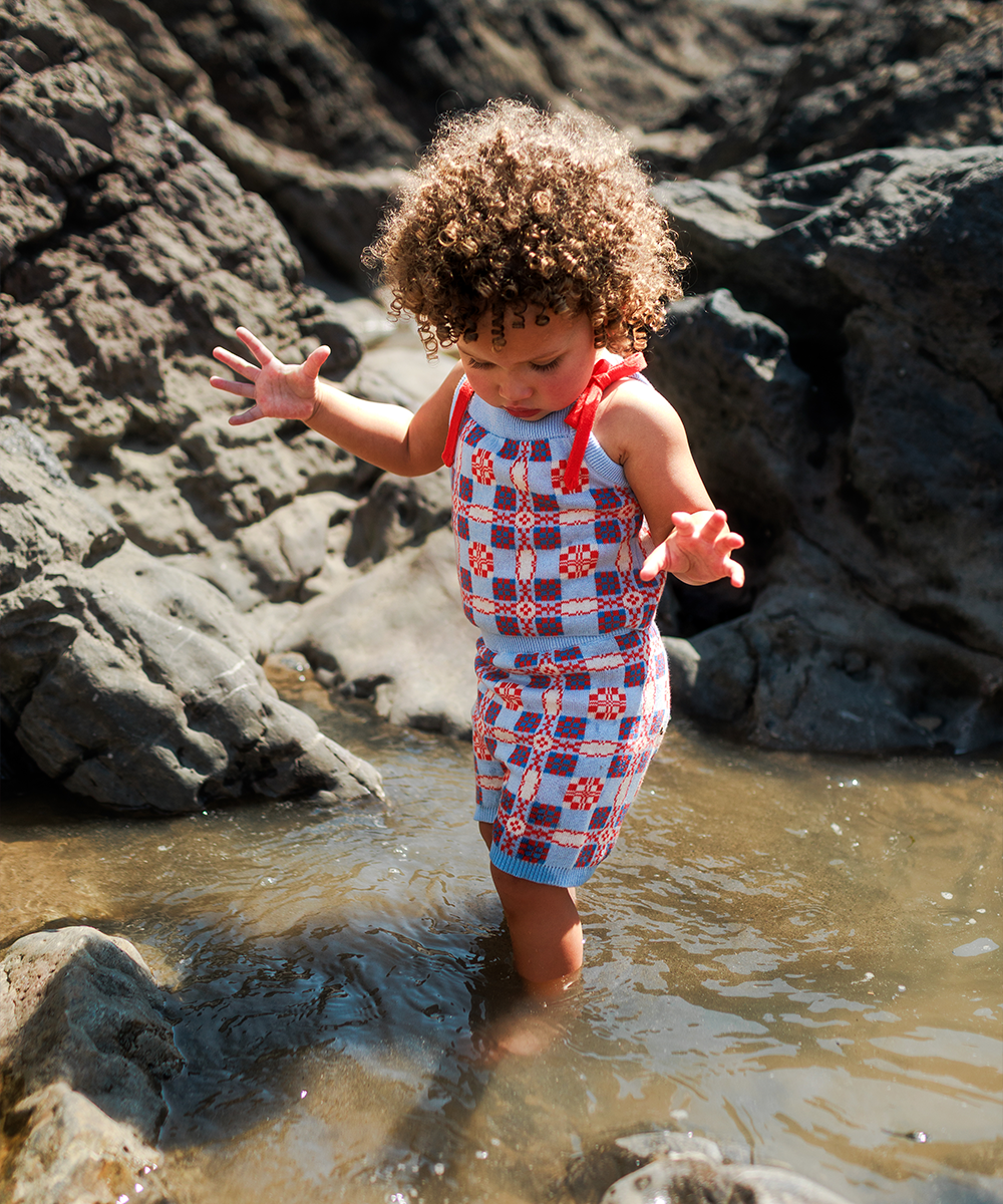 <MABLI> PICNIC VEST - CORNFLOWER - DROP1