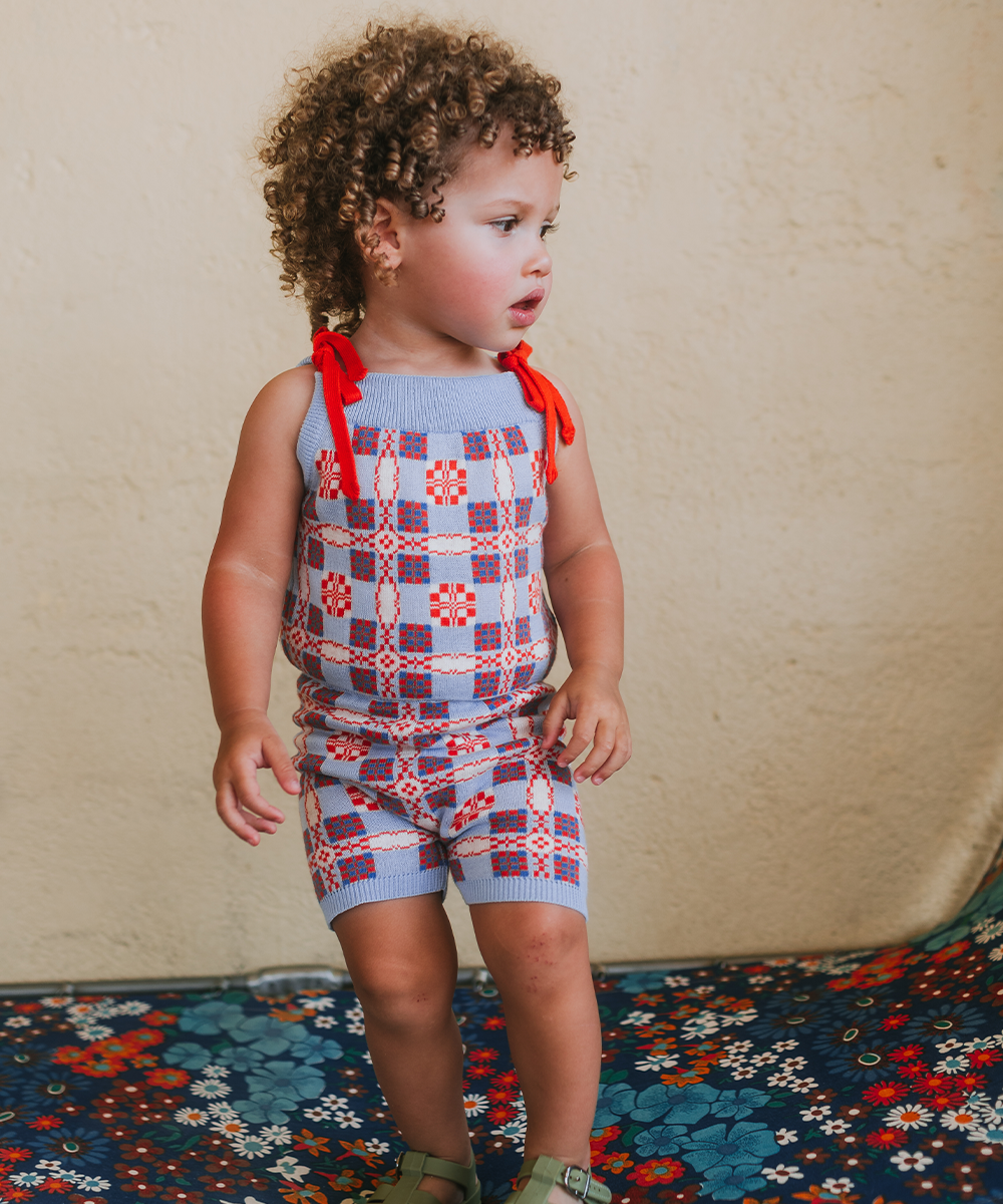 <MABLI> PICNIC VEST - CORNFLOWER - DROP1