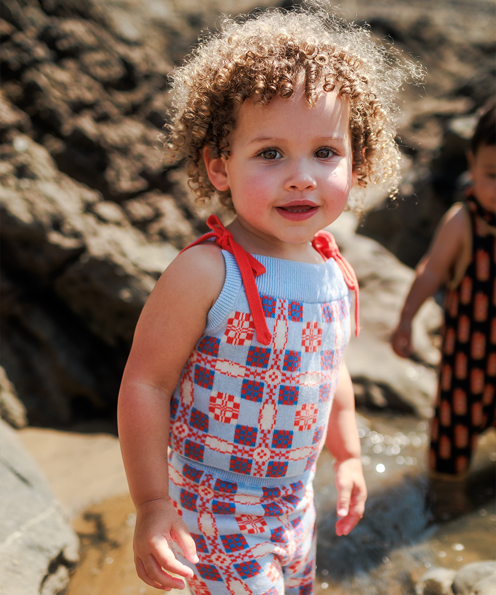 <MABLI> PICNIC VEST - CORNFLOWER - DROP1