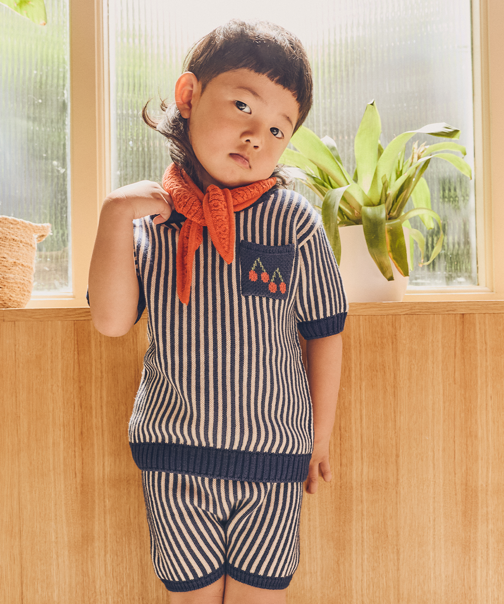 <MABLI> SHOPPING TEE - NAVY - DROP1