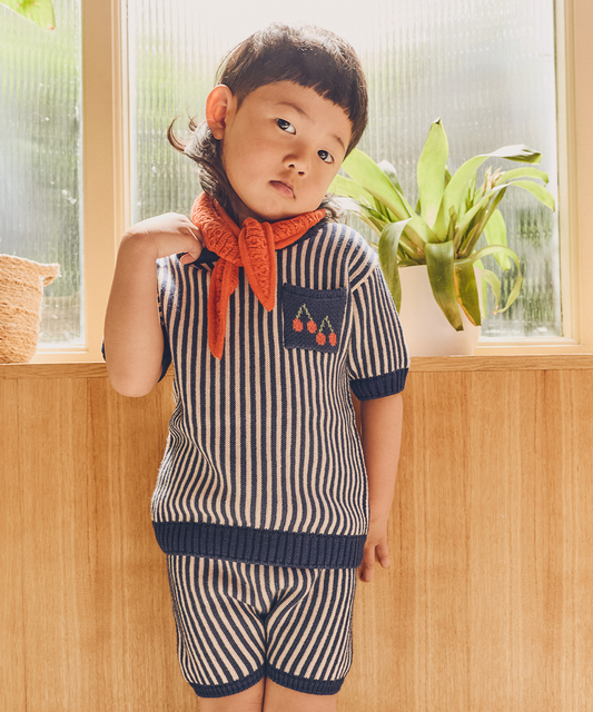 <MABLI> SHOPPING TEE - NAVY - DROP1