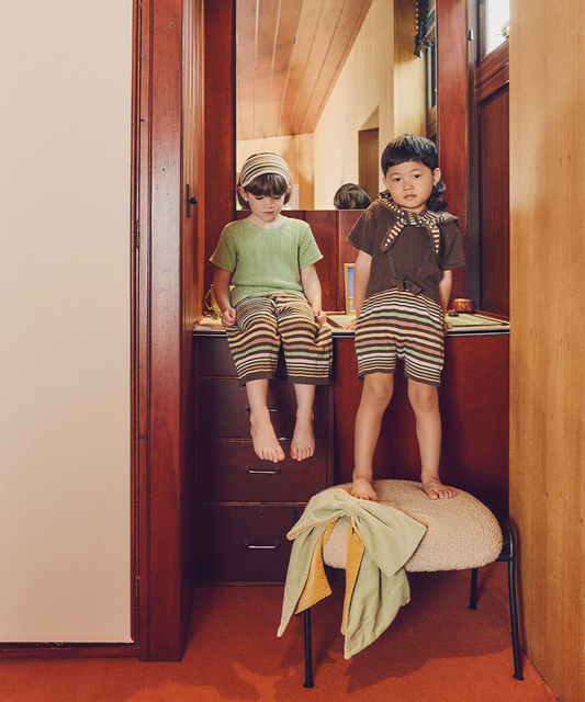 <MABLI> CARAVAN PANTS - TREE HOUSE STRIPE - DROP2　