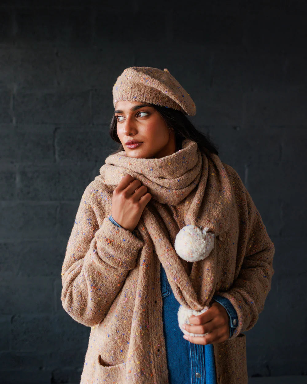 <MABLI> SPRINKLES SCARF - RAINBOW EARTH