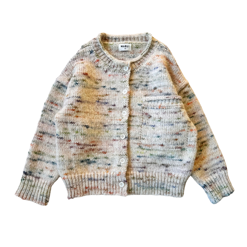 <MABLI>BLEWOG CARDIGAN - Jewel Speckle (18M-6Y)-MABLI-SUNNAO