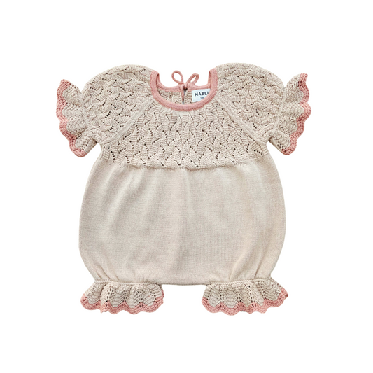 <MABLI>Awena Romper - Oatmilk（12M-4Y）