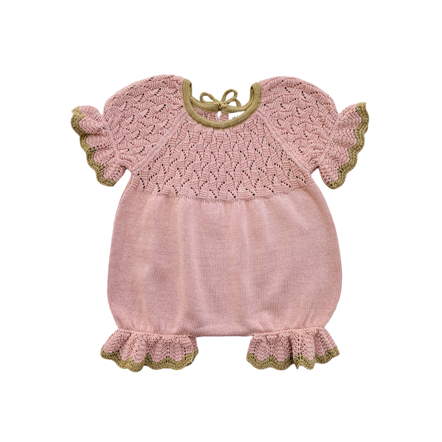 <MABLI>Awena Romper - Pink Earth（12M-4Y）