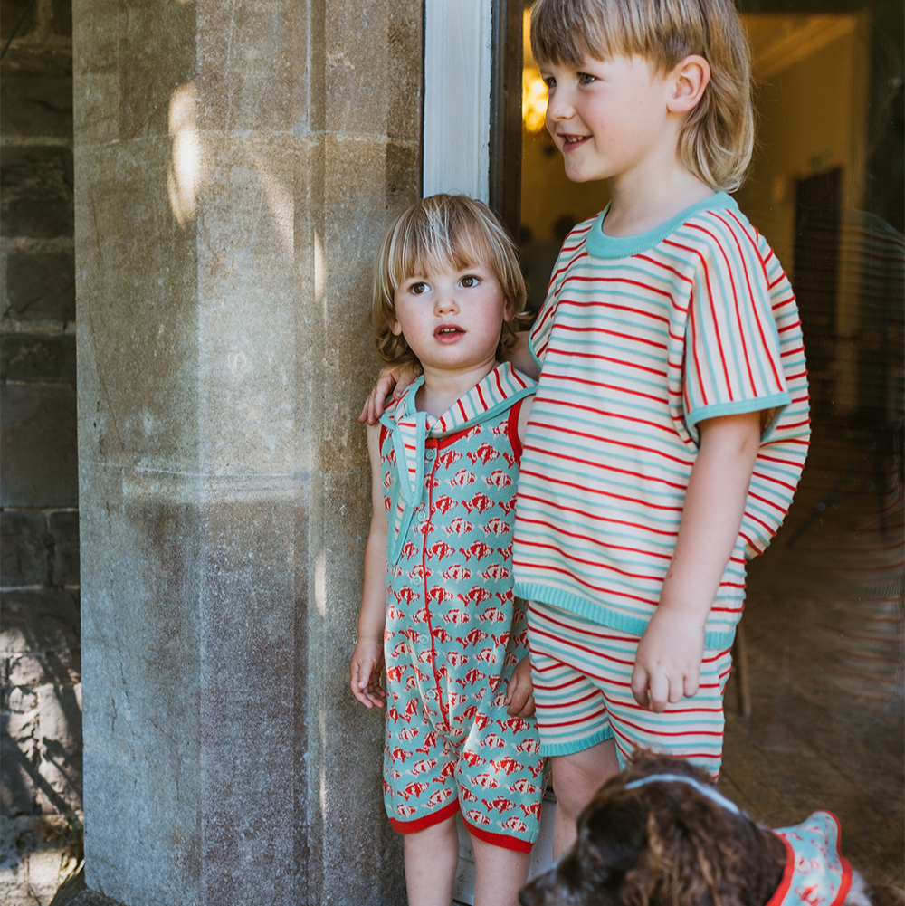 <MABLI> DECK SHORTS - ASPEN STRIPE/A（18M-6Y）