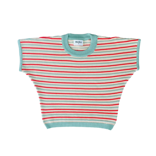 <MABLI> DECK TEE - ASPEN STRIPE/A（18M-6Y）