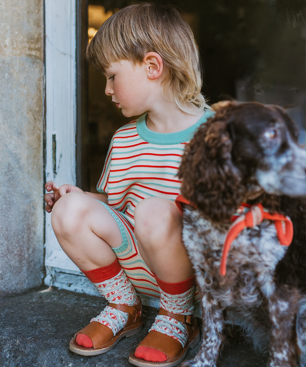 <MABLI> DECK SHORTS - ASPEN STRIPE/A（18M-6Y）