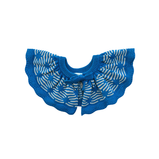 <MABLI>Diamond collar - Cerulean blue（12M-8Y）