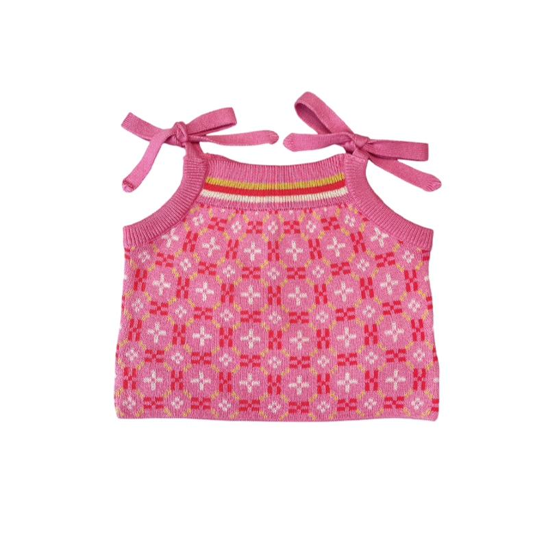 <MABLI>Petal Vest - Rose（18M-6Y）