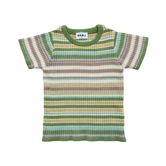 <MABLI> SOLVA TEE - MEADOW STRIPE（12M-8Y）