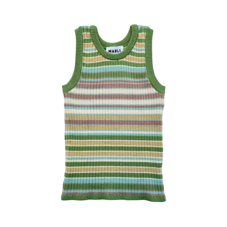 <MABLI> SOLVA VEST - MEADOW STRIPE（12M-6Y）