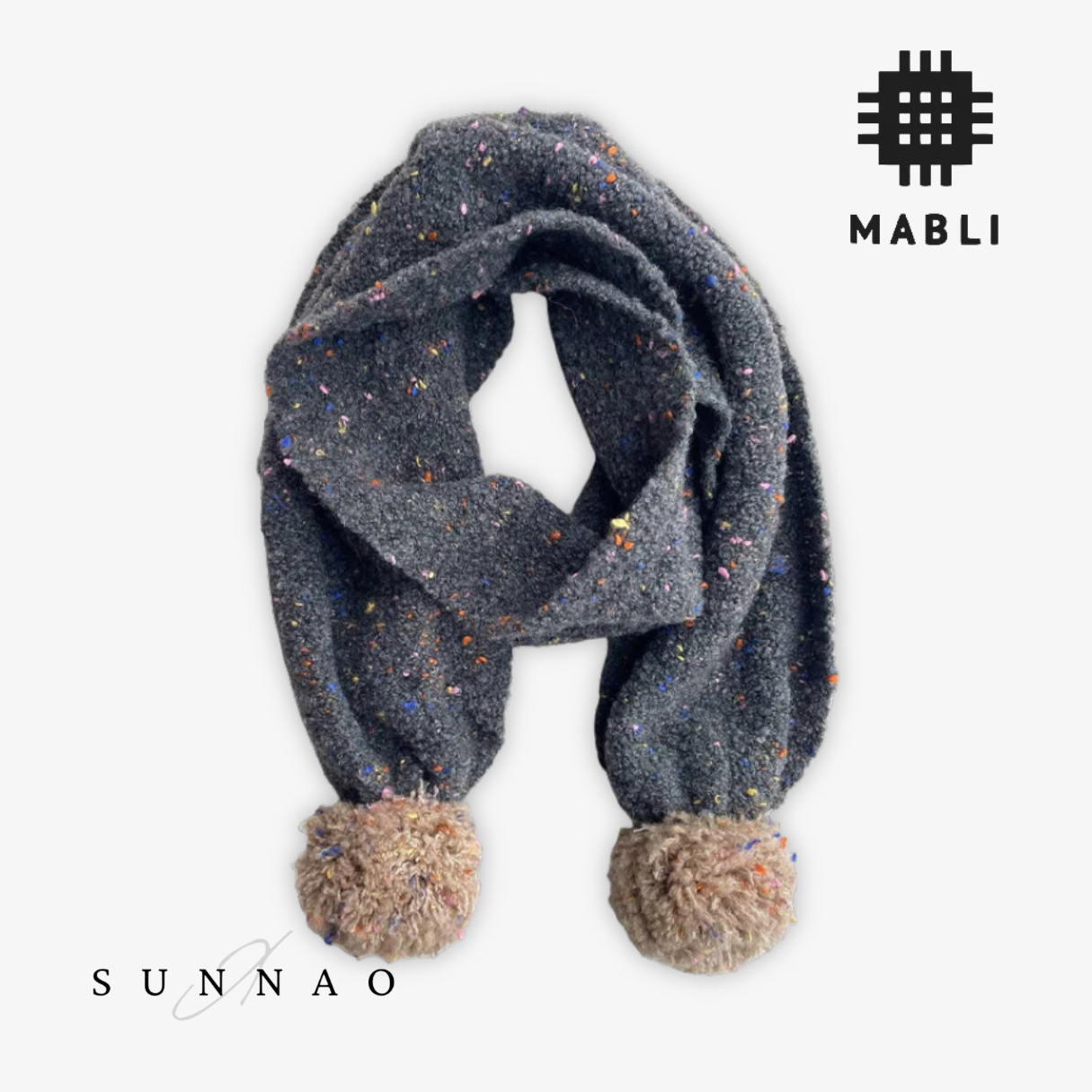 <MABLI> SPRINKLES SCARF - SOOT SPRITE