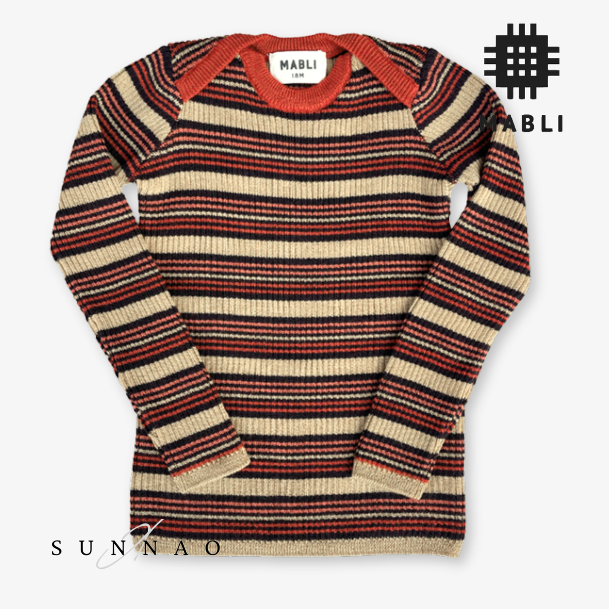 【予約】<MABLI> SYLFAEN SKINNY RIB - RUBY STRIPE - DROP1
