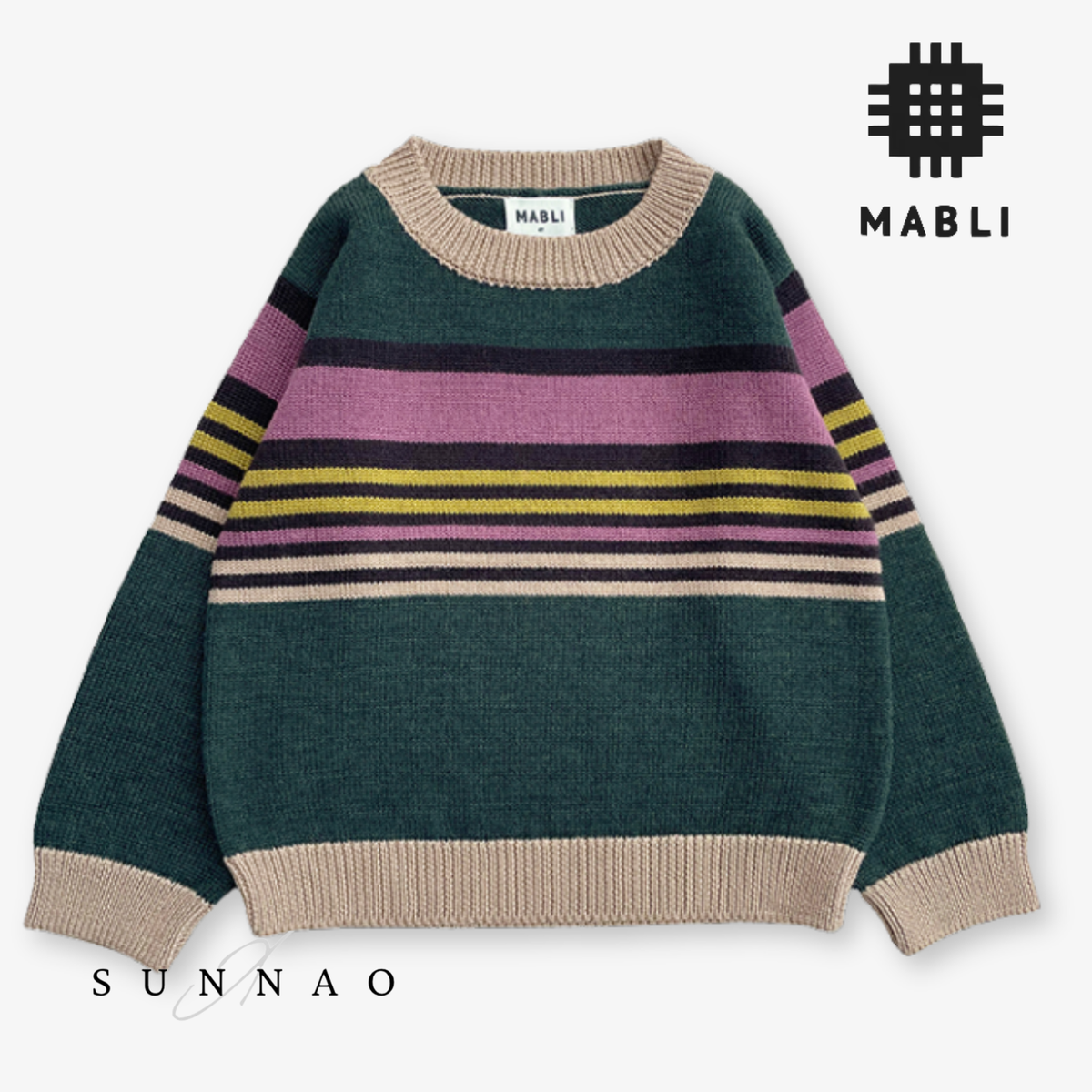 【予約】<MABLI> SGÏO PULLOVER - PINE MELANGE - DROP1