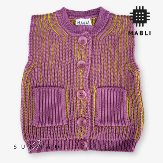【予約】<MABLI> FFYN VEST - DAMSON/MOSS - DROP1