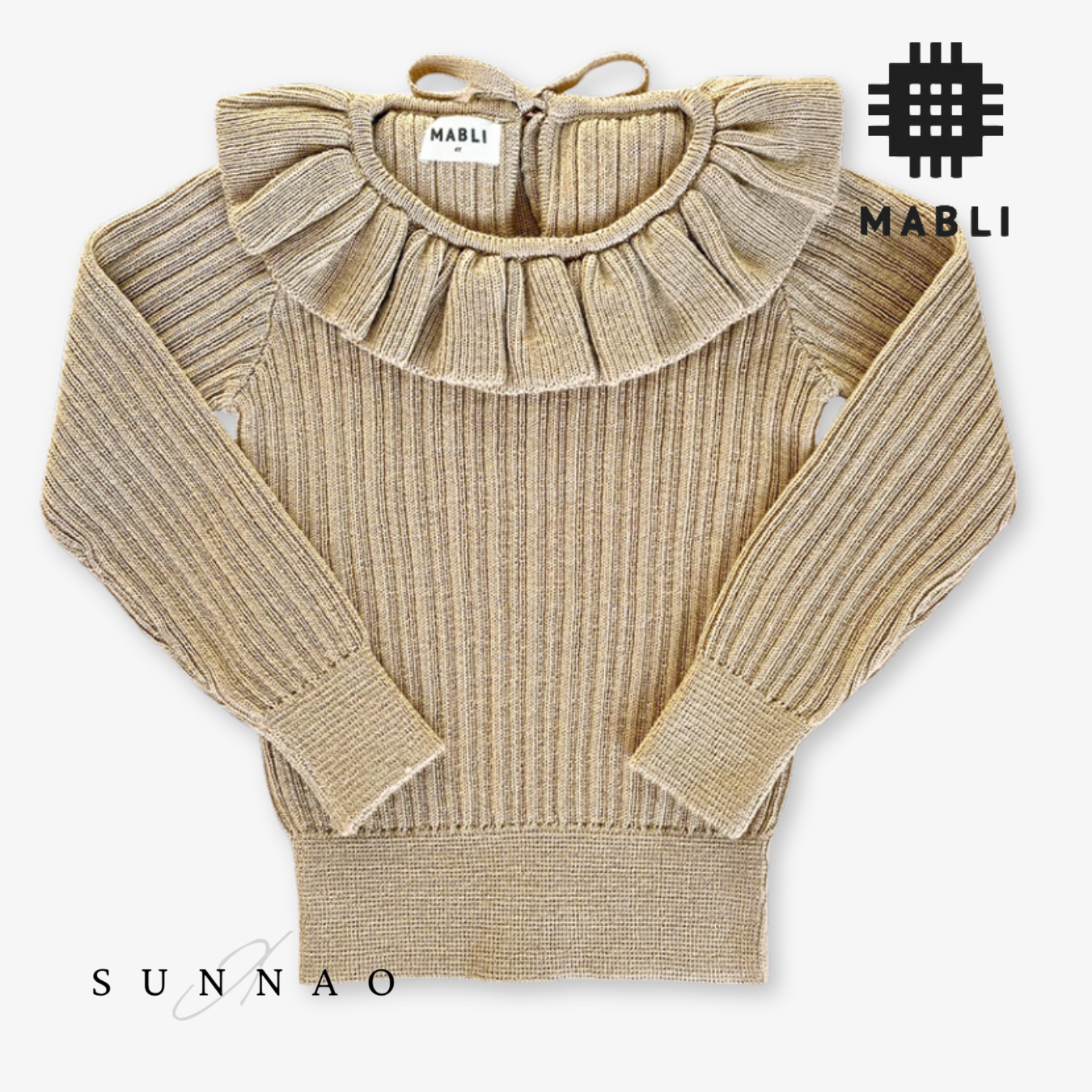 【予約】<MABLI> CASSIE SKINNY RIB - BISCOTTI - DROP1