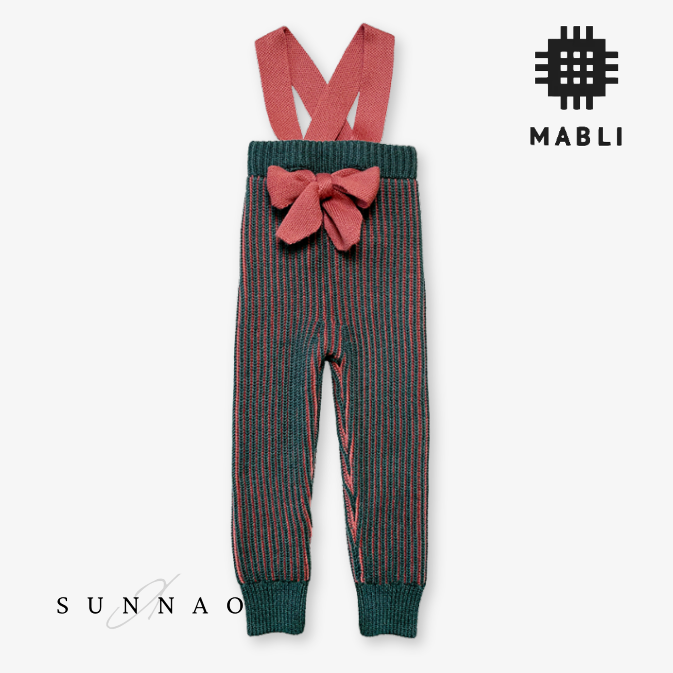 【予約】<MABLI> FFYN PANTS - WINTER ROSE/PINE - DROP1