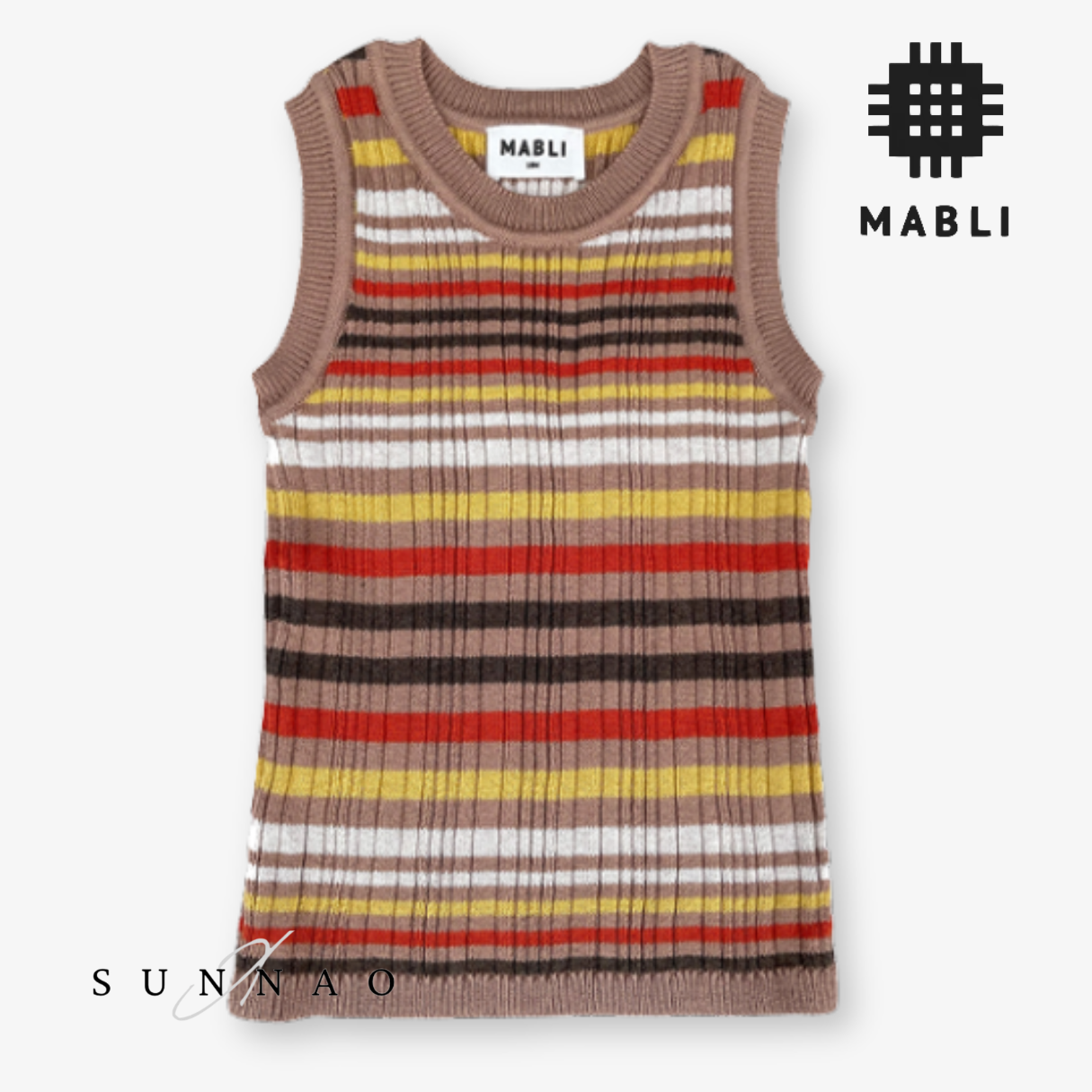 <MABLI> CARAVAN VEST - COACH SEAT STRIPE - DROP2　
