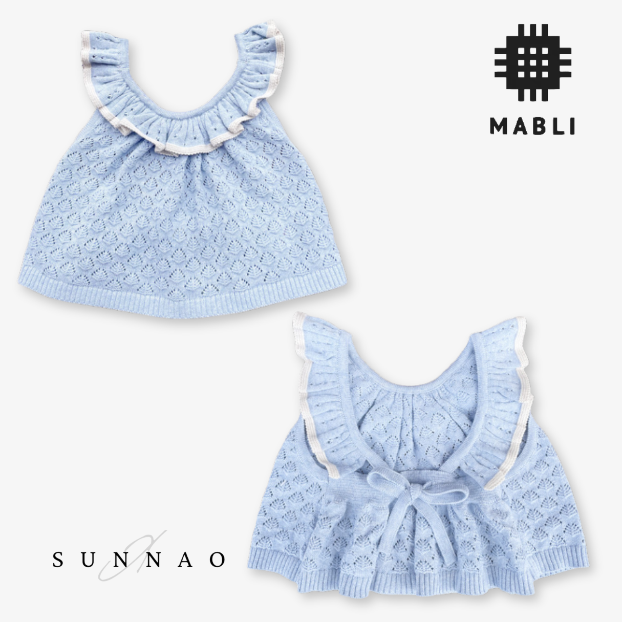 <MABLI> ELENA VEST + BLOOMERS SET - LIGHT CHAMBRAY - DROP2