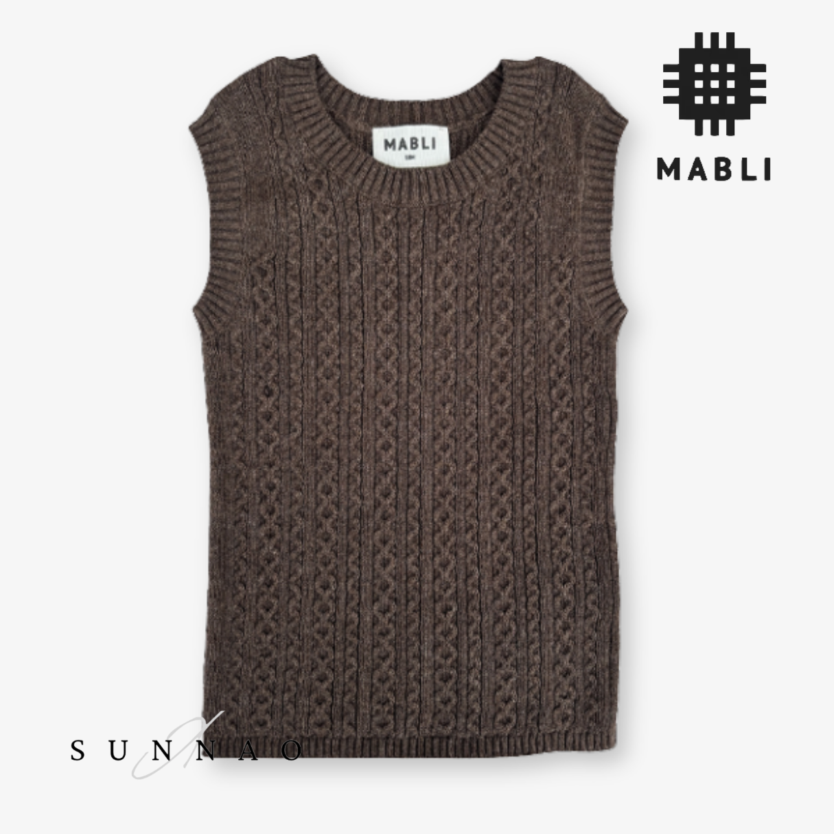 <MABLI> TONNOG VEST - DRIFTWOOD MELANGE - DROP2　