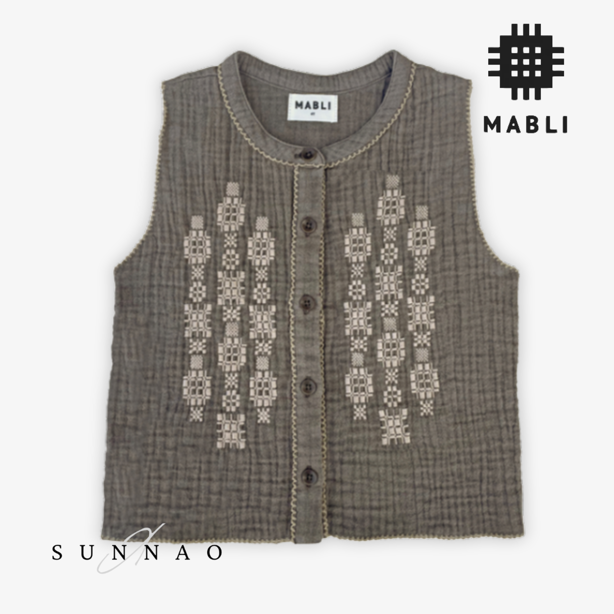 <MABLI> FOLK VEST - KOALA