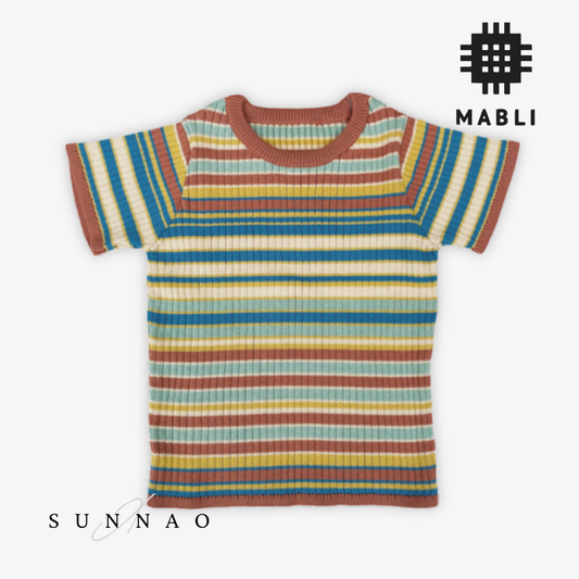 MABLI SOLVA TEE - BOARDWALK STRIPE (12M-8Y)