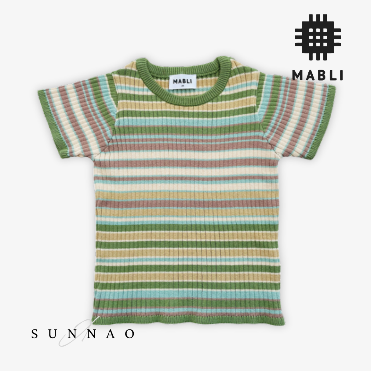 <MABLI> SOLVA TEE - MEADOW STRIPE