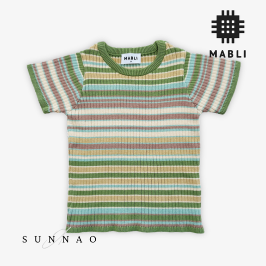 MABLI SOLVA TEE - MEADOW STRIPE (12M-8Y)