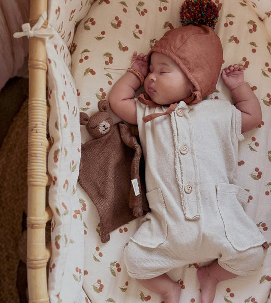 Main Sauvage Crib bumper - CHERRY