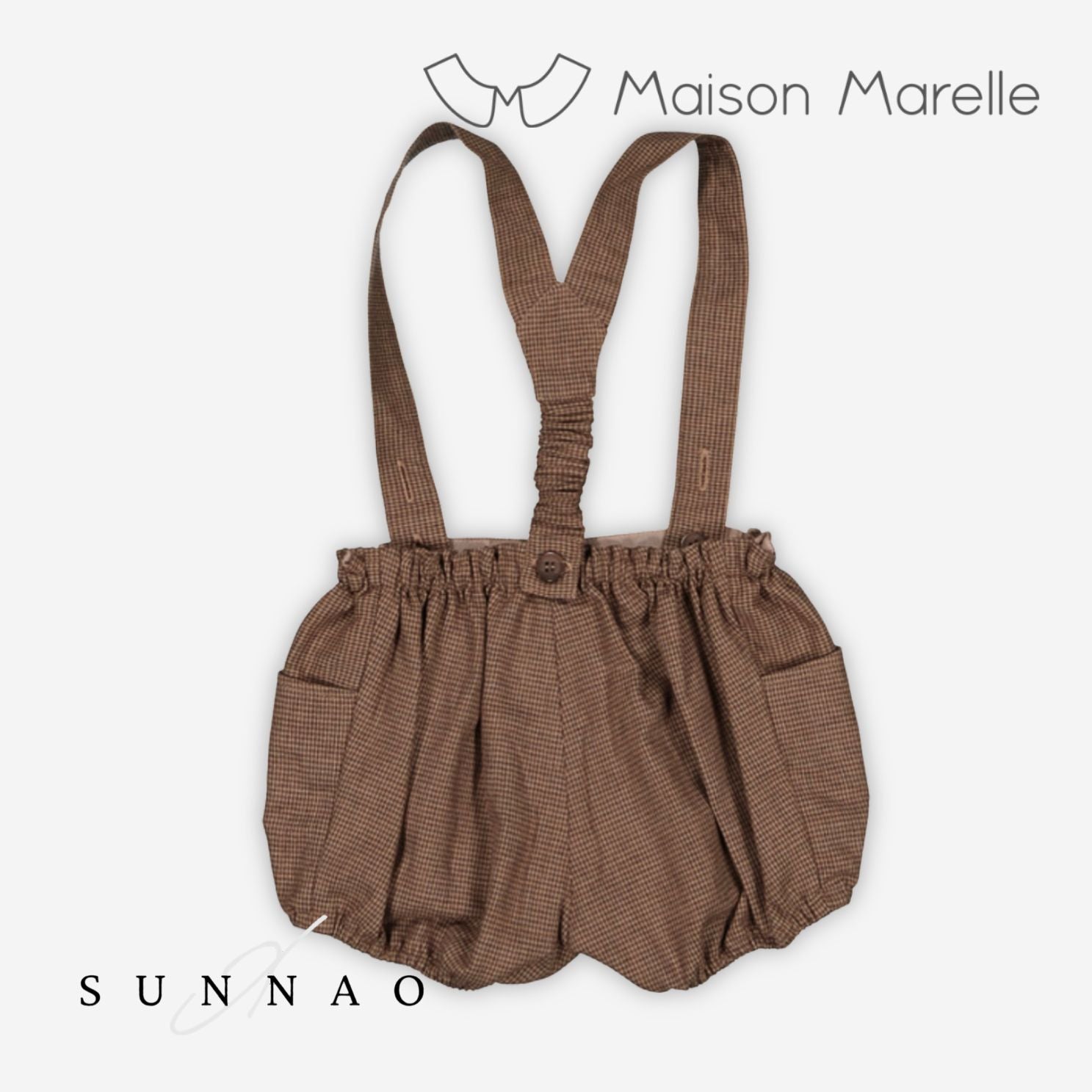 <Maison marelle> Bloomer straps TERNES - PF24 flannel brown