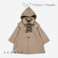 Gallery viewerに画像を読み込む, 【予約】<Maison marelle> Coat long CLUNY amovible hood collar - wool nougat
