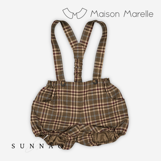 【予約】<Maison marelle> Bloomer straps TERNES - tartan brown