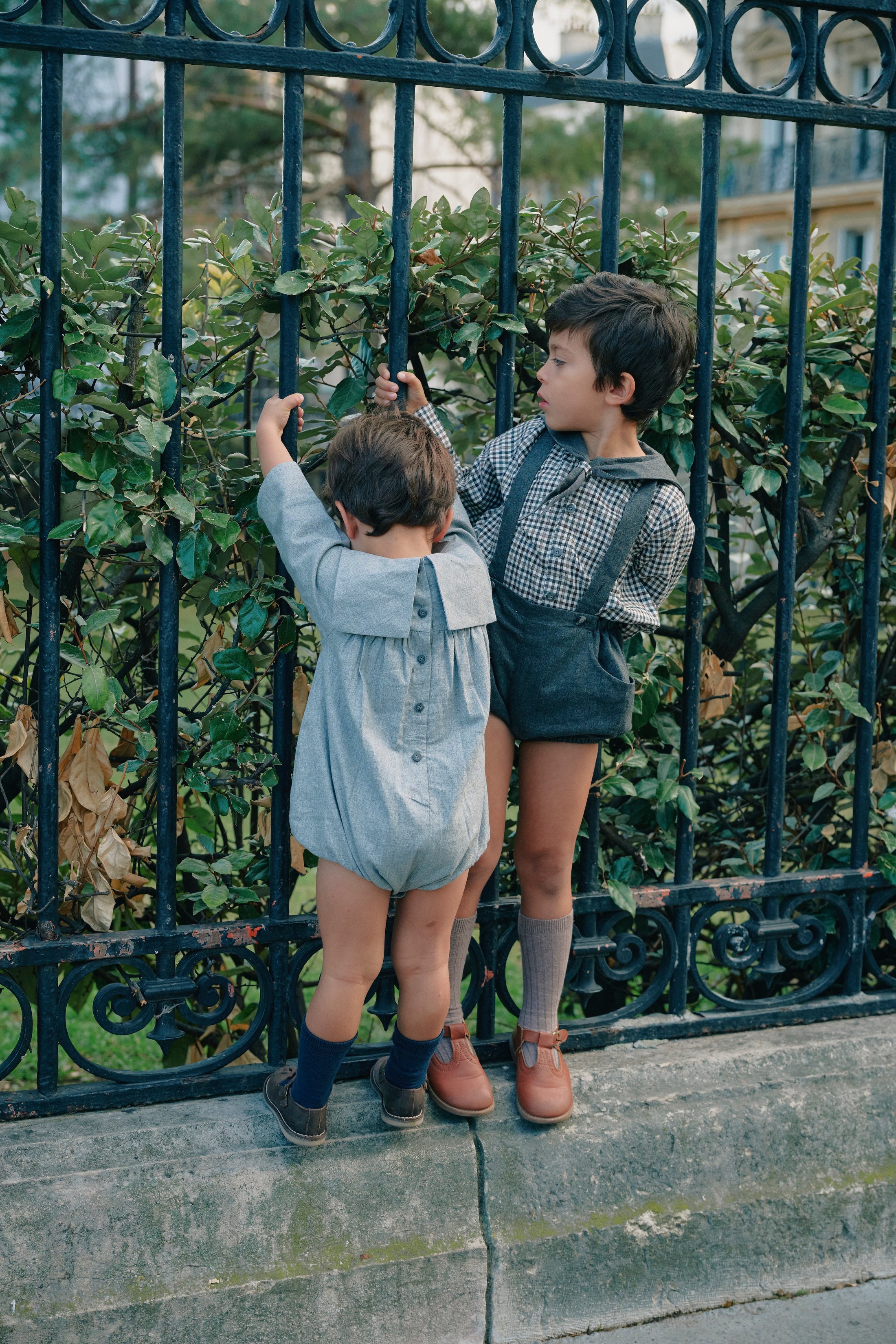 <Maison marelle> Bloomer straps TERNES - dark gray chevron