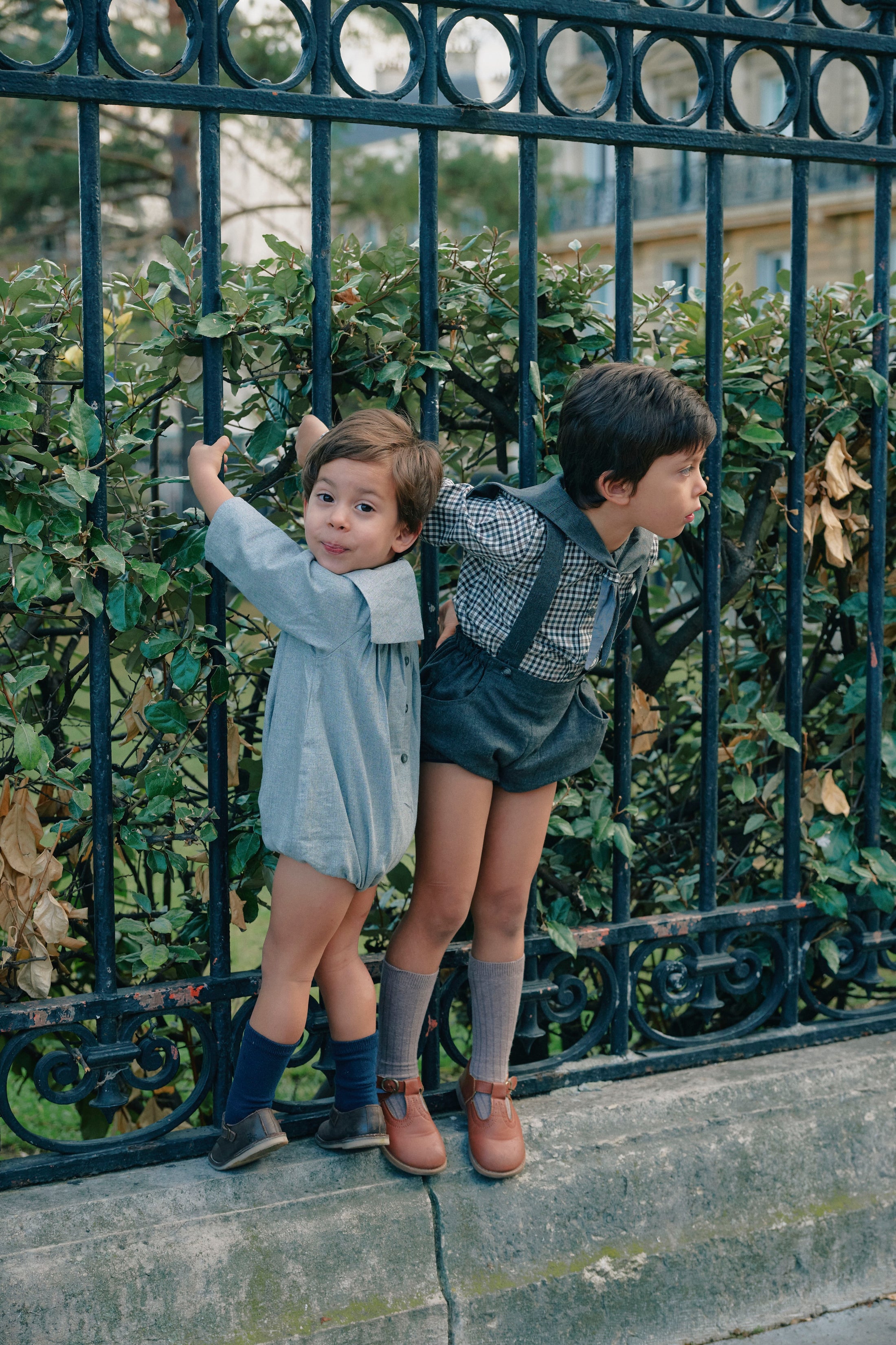 <Maison marelle> Bloomer straps TERNES - dark gray chevron