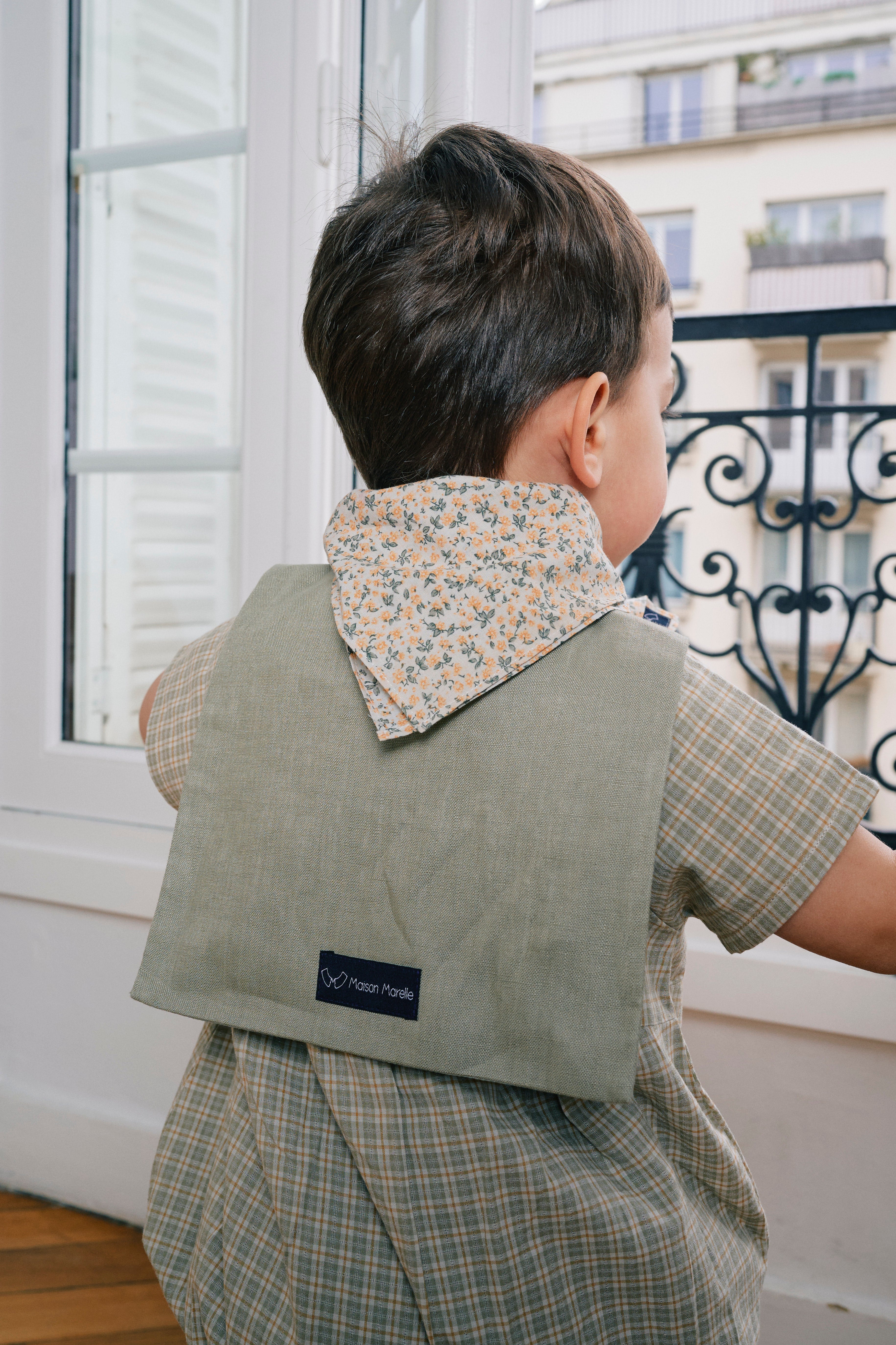 【Maison Marelle romper BAC gingham】 予約販売商品】 Maison Marelle - Romper BAC- gingham b