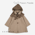 Gallery viewerに画像を読み込む, 【予約】<Maison marelle> Coat long CLUNY amovible hood collar - wool nougat
