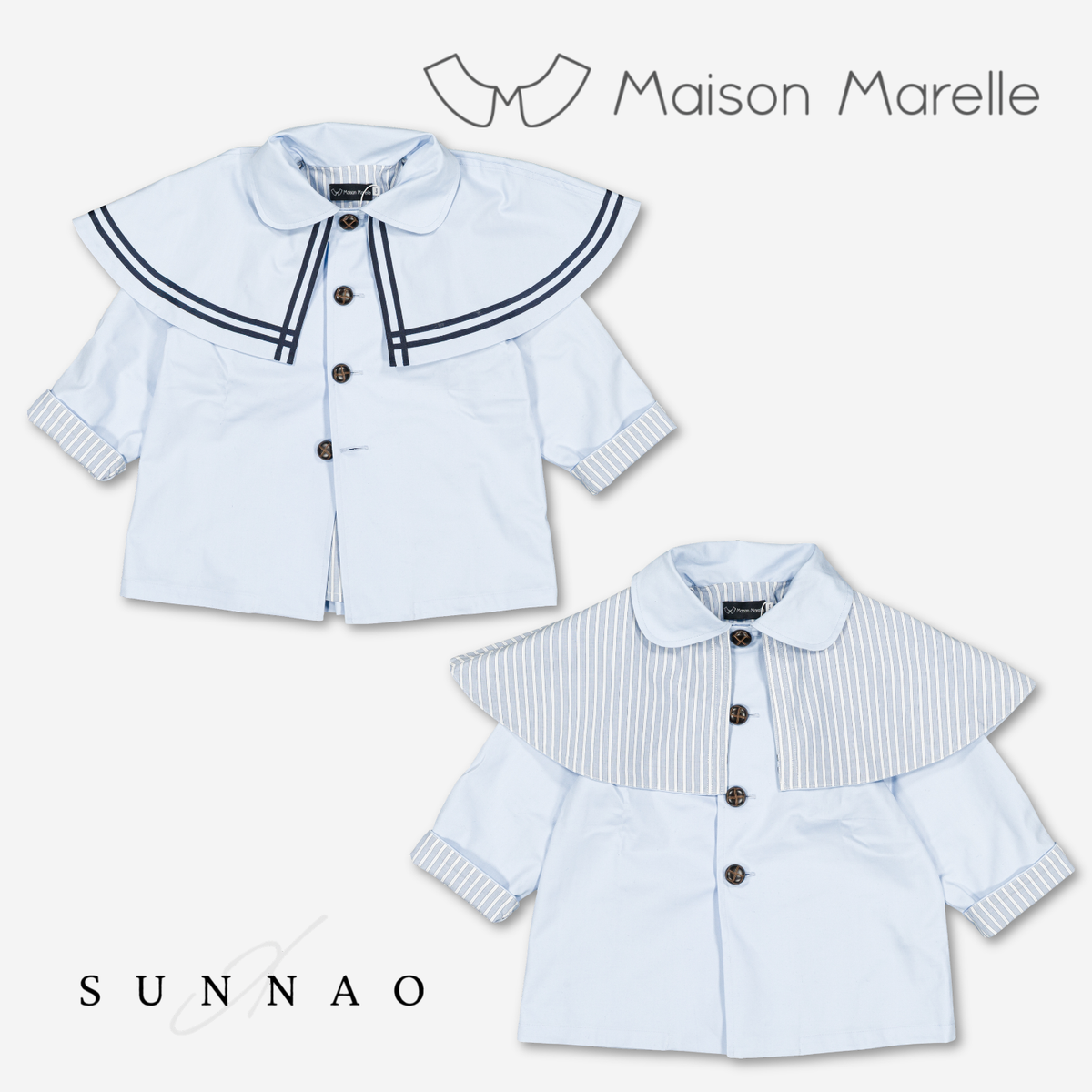 【オーダー会/送料無料】<Maison marelle> Jacket SHERLOCK- blue sky