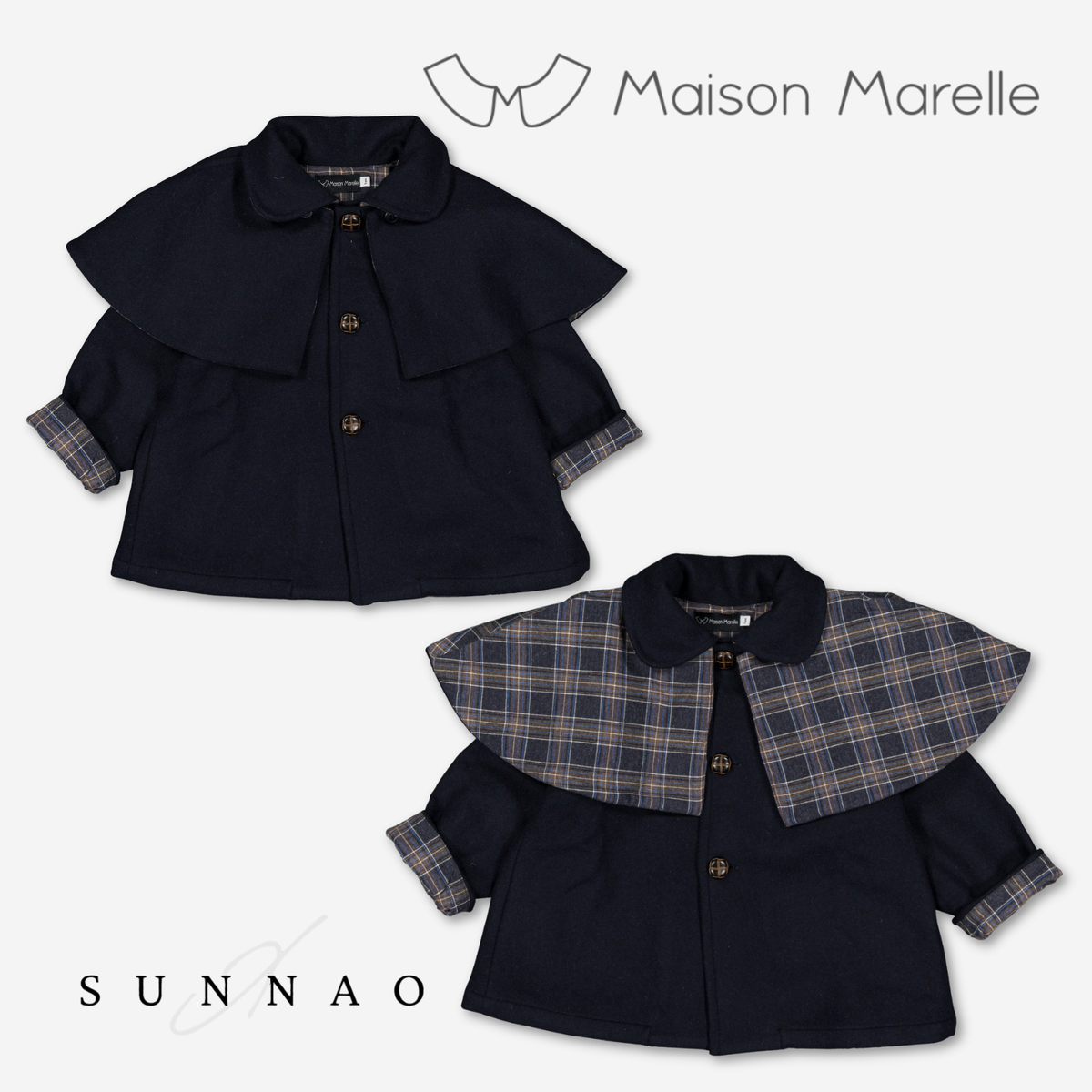 【オーダー会/送料無料】<Maison marelle> Jacket SHERLOCK- blue wool