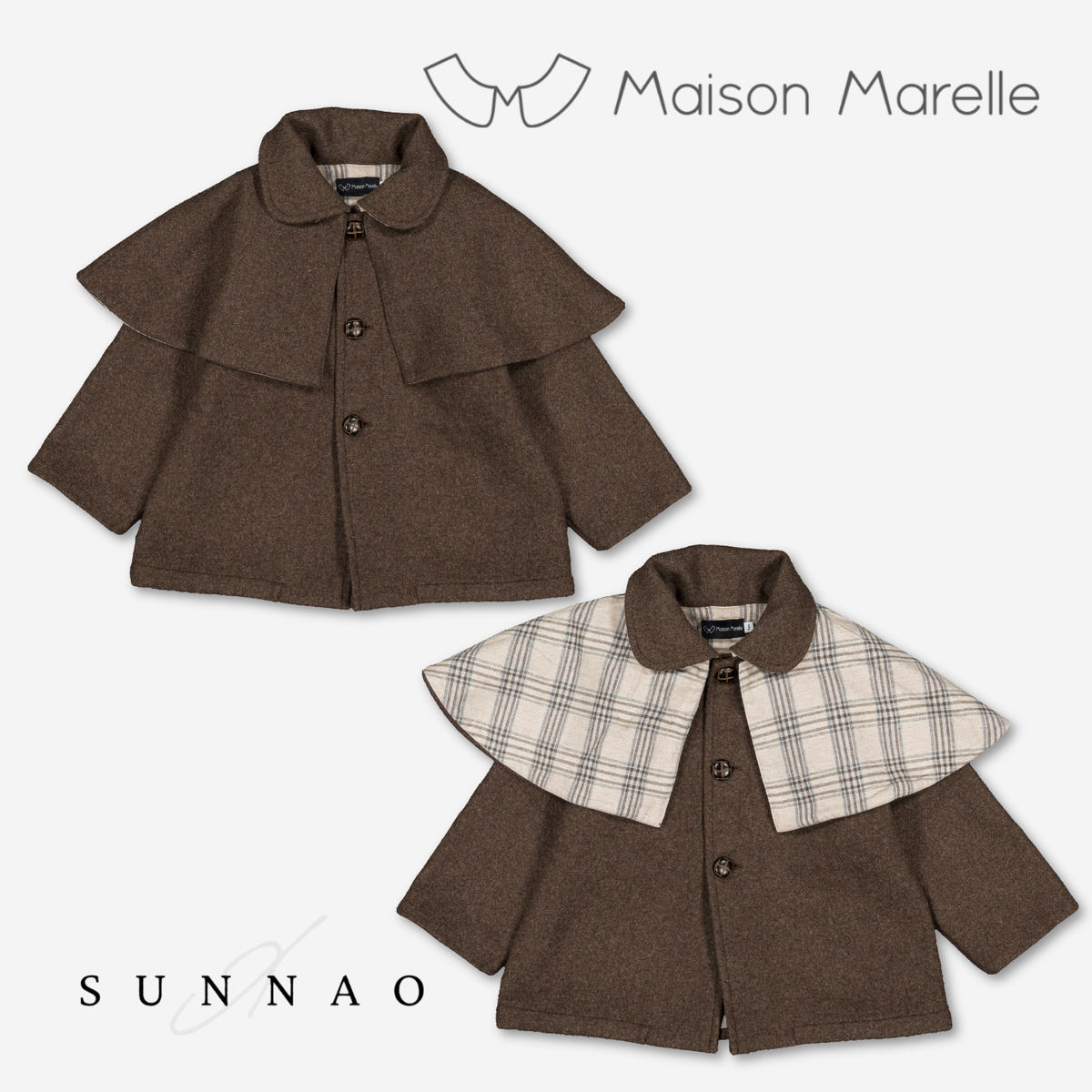 【オーダー会/送料無料】<Maison marelle> jacket SHERLOCK - brown wool