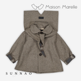 Gallery viewerに画像を読み込む, 【予約】<Maison marelle> Coat short VOLTAIRE- wool chevron stone
