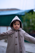 Gallery viewerに画像を読み込む, 【予約】<Maison marelle> Coat long CLUNY amovible hood collar - wool nougat
