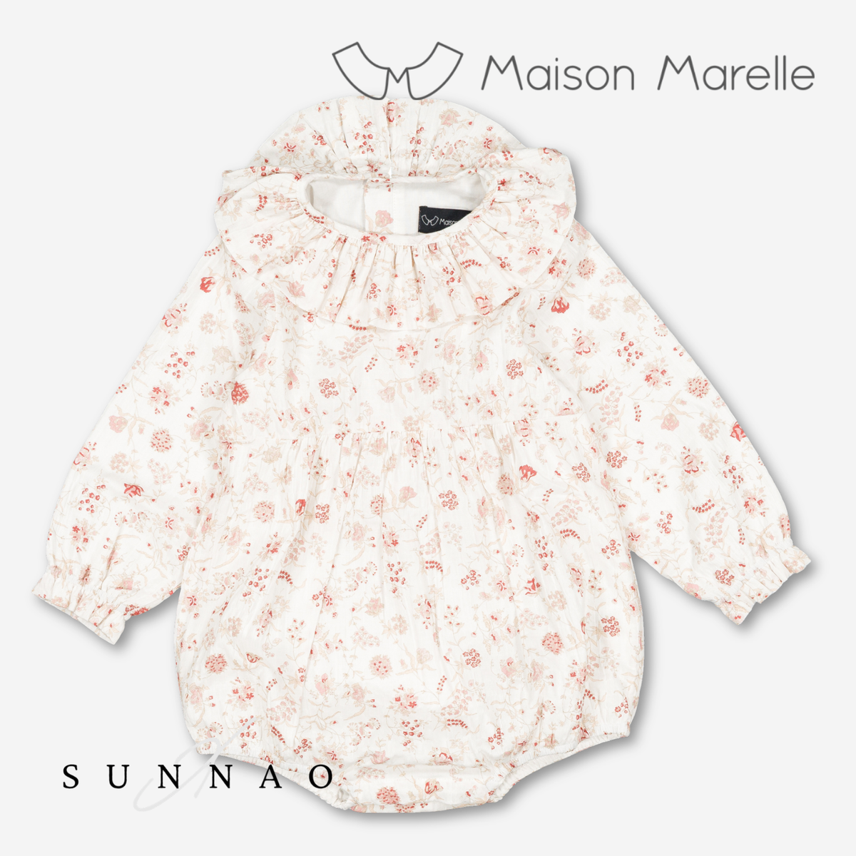 【オーダー会/送料無料】<Maison marelle> Romper ALMA - dusty florals