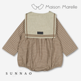 Load image into Gallery viewer, 【オーダー会/送料無料】<Maison marelle> Romper MAZET - olive check
