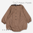 갤러리 뷰어로 이미지로드, 【オーダー会/送料無料】<Maison marelle> Romper BATIGNOLLES - brown houndstooth
