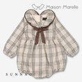 Gallery viewerに画像を読み込む, 【オーダー会/送料無料】<Maison marelle> Romper CADET- beige tartan
