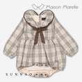 Gallery viewerに画像を読み込む, 【オーダー会/送料無料】<Maison marelle> Romper CADET- beige tartan
