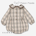 Gallery viewerに画像を読み込む, 【オーダー会/送料無料】<Maison marelle> Romper CADET- beige tartan
