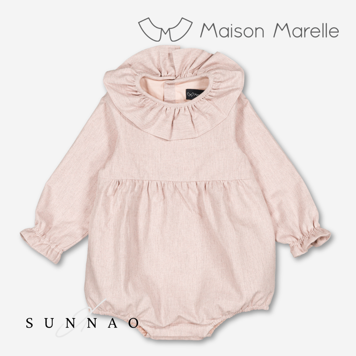 【オーダー会/送料無料】<Maison marelle> Romper DUPLEIX- dusty pink